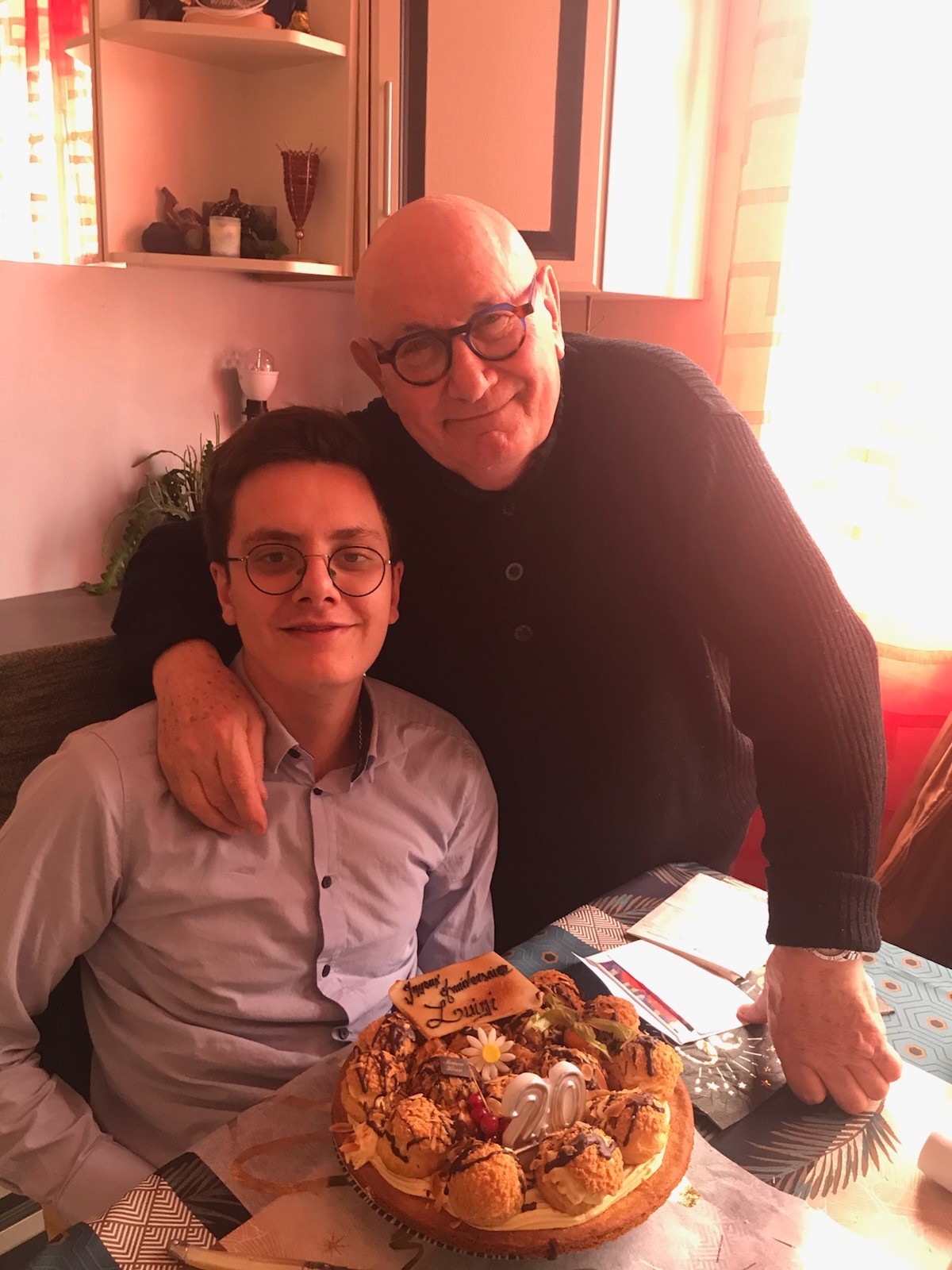 Papi à mon anniversaire